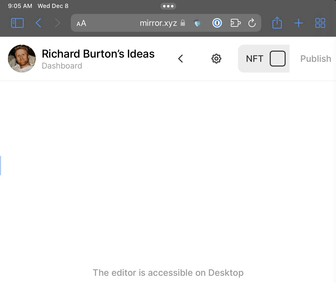 Mirror does not work on iPad